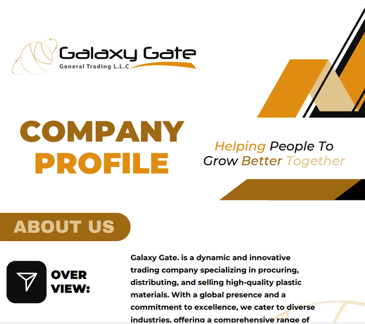 تصميم Company Profile لشركة Galaxy Gate | وتصميم سيرة ذاتية (CV)