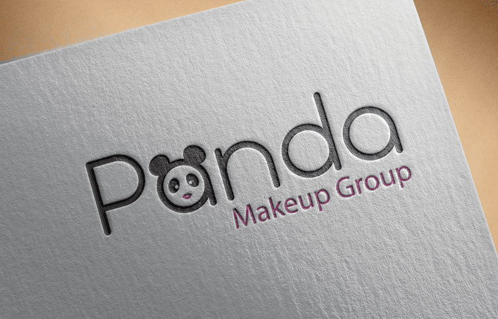 شعار لشركة مكياج logo for Panda makeup company