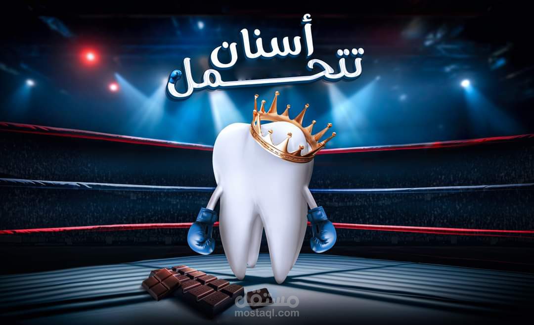 اعلان ل منتج معجون أسنان