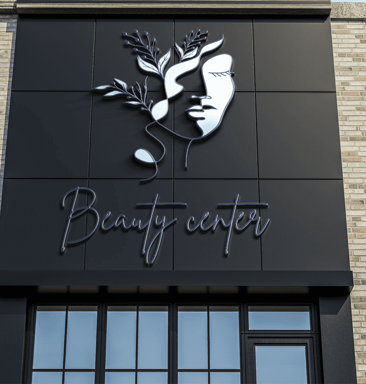 تصميم شعار ل Beauty center