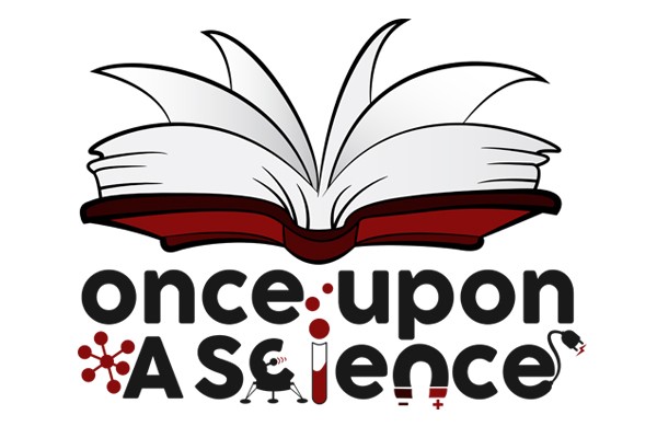 logo for once upon a science project