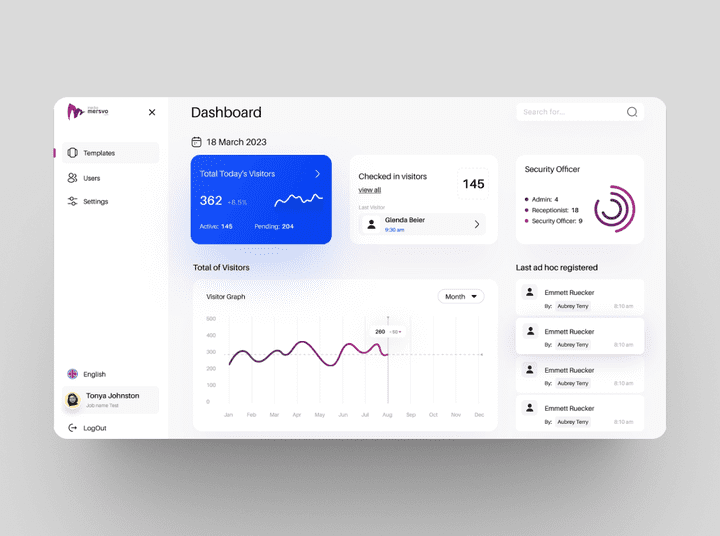 Visitor - UI/UX