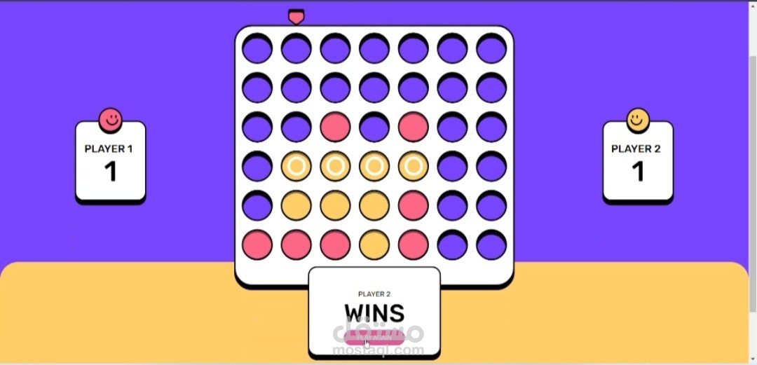 لعبة  Reactjs ) Connect four )