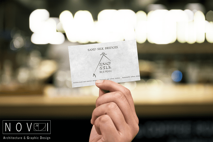 تصميم كرت (business card) لمكتب معماري