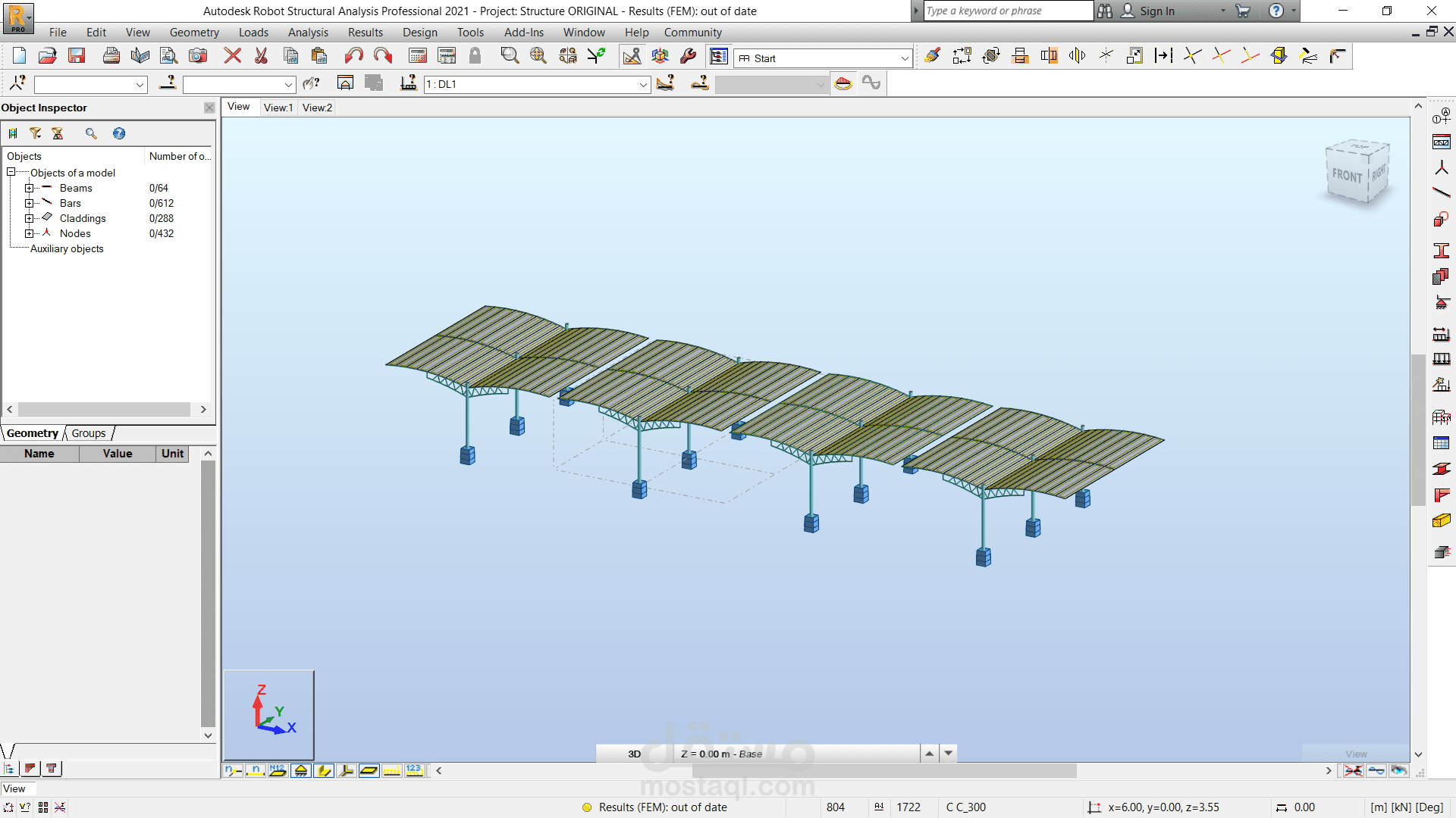 Steel covering frame