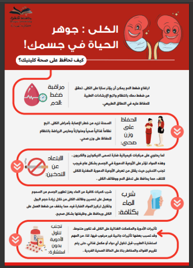 poster عن صحة الكلى لجامعه شقراء