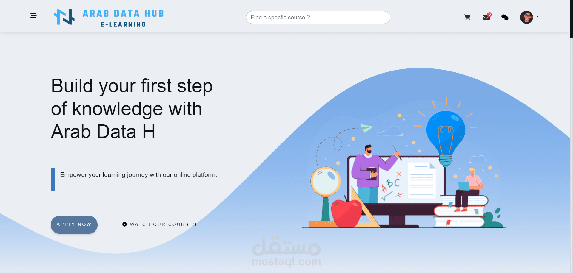 e-learning website