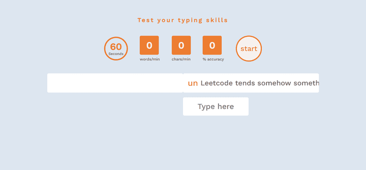 Typing Speed Test Web App