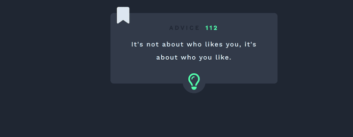 Advice Generator app