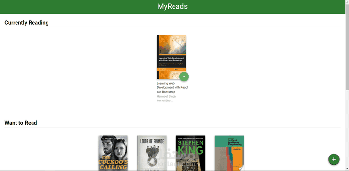 MyReads Project To Track Your Books