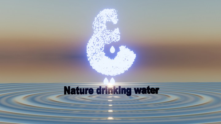 water 3D Animation Logo