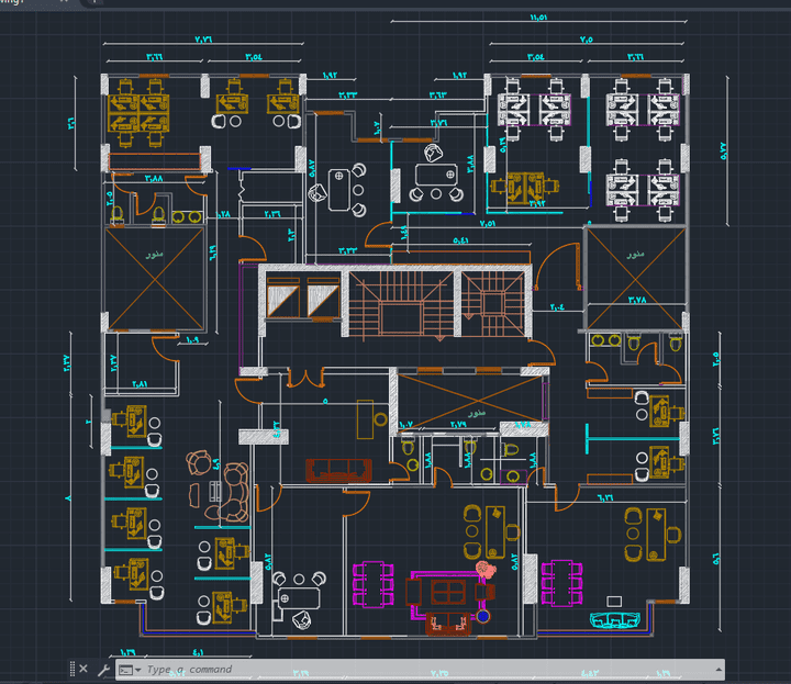 بعض الاعمال الحرة علي برنامج AutoCAD