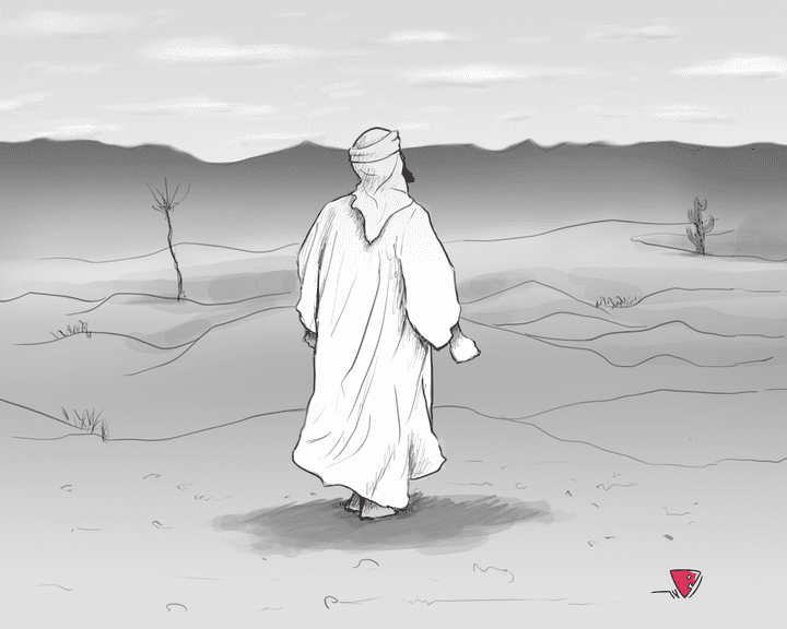 رسم بالابيض والأسود - black and white illustration