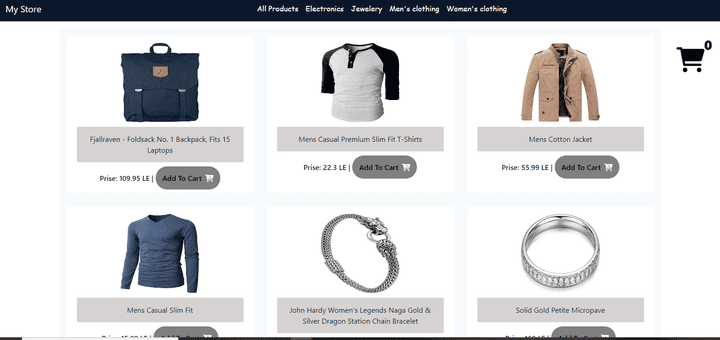 e-commerce clothing