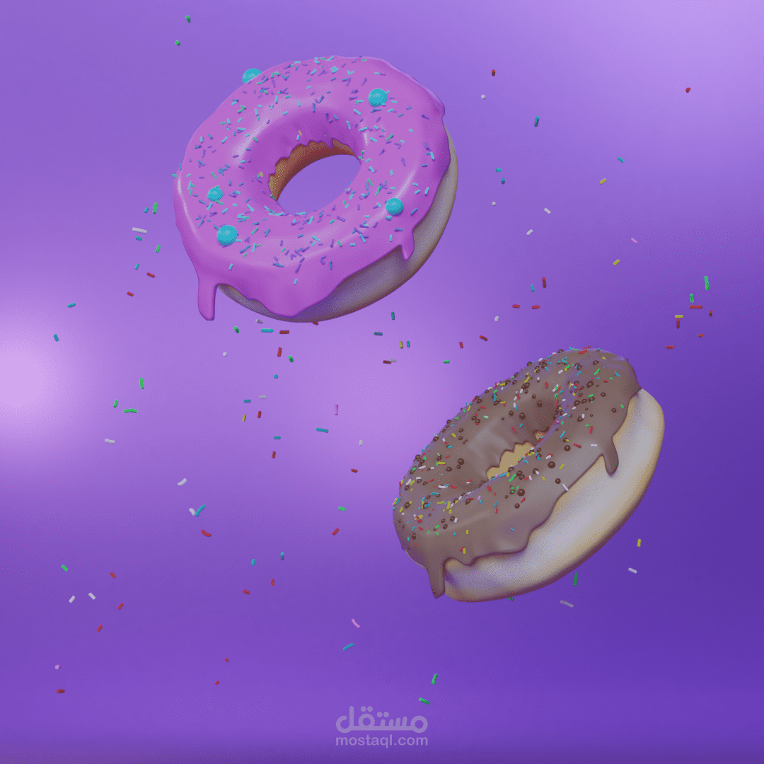 3d Donuts modelling project