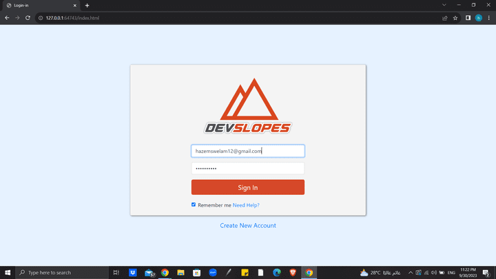 Simple Login Page