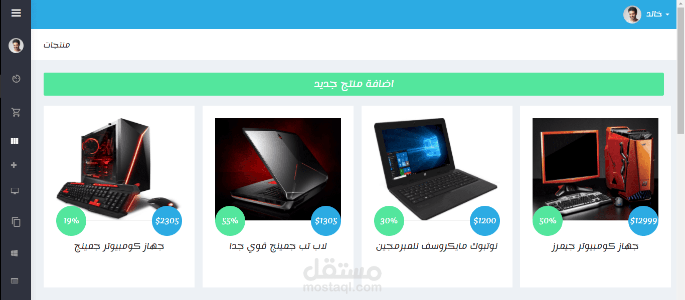 مشروع ادارة تسويق منتجات  ادارة المنتجات