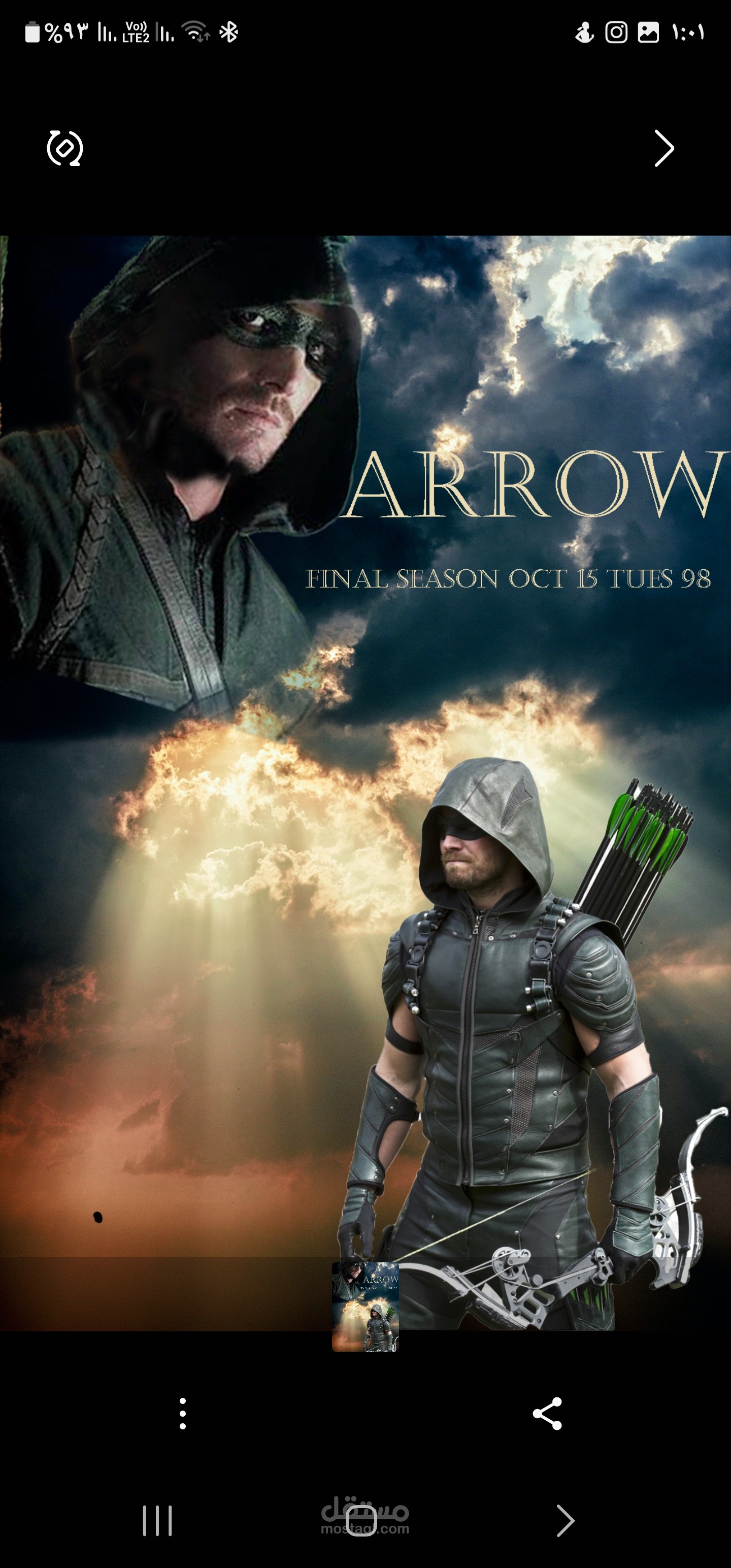 تصميم لبوستر مسلسل arrow