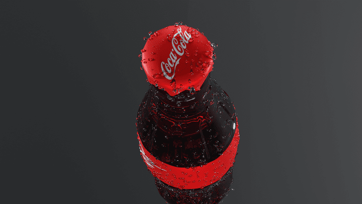 design bottle of coca cola
