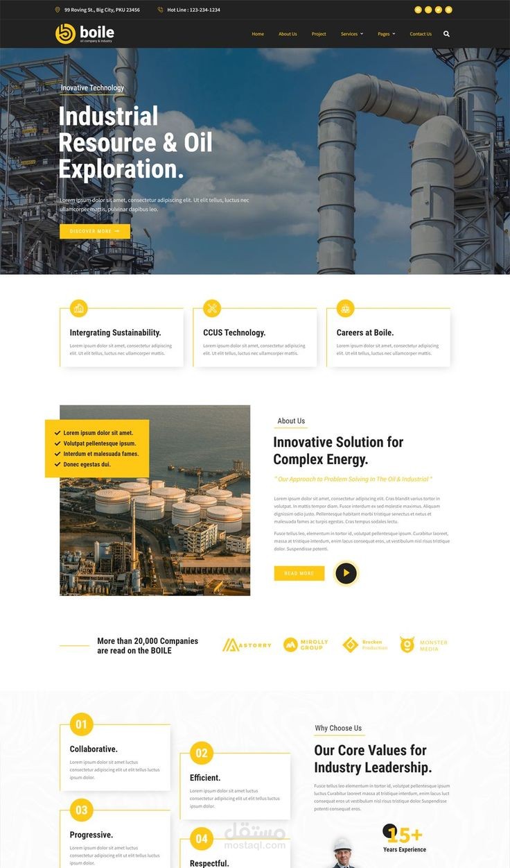 (  oil company &industry website)