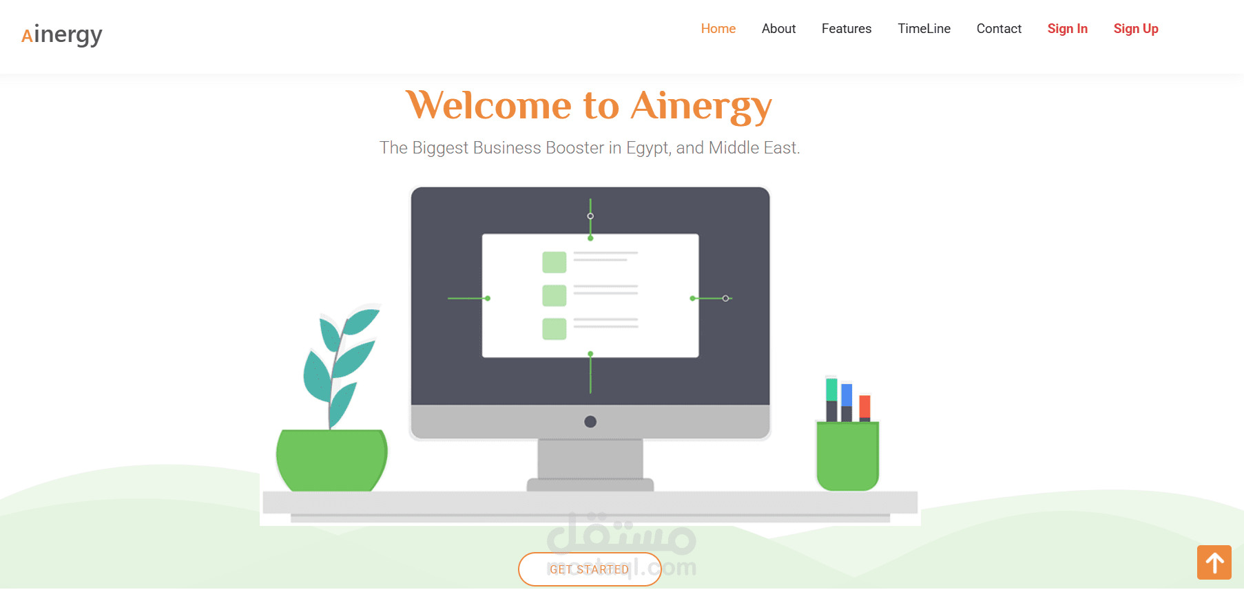 Responsive Animated Landing Page