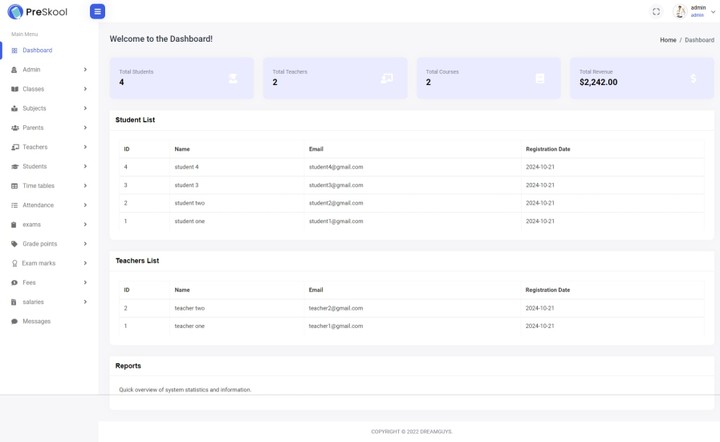 school management system - laravel