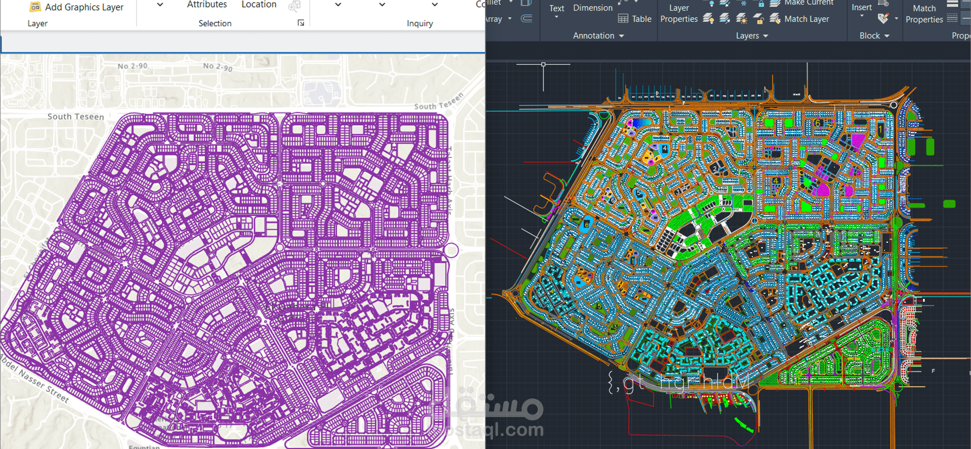 Data preparation  عن طريق تحويل بيانات من AutoCAD (DWG/DXF) إلى GIS باستخدام ArcGIS Pro وعمل Topology
