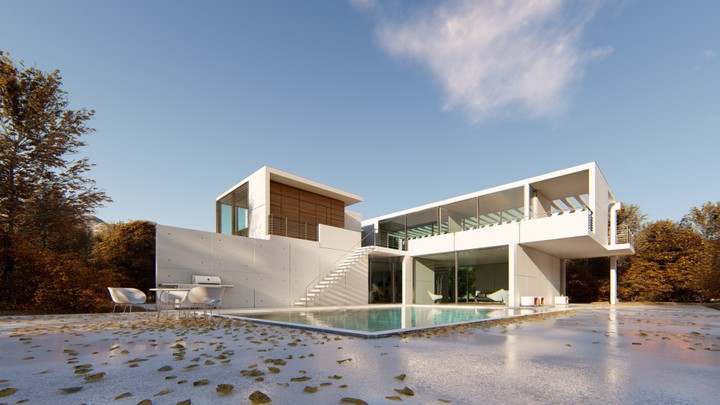 Modern summer villa