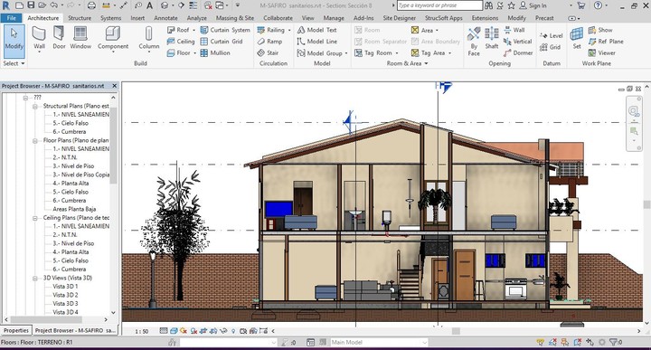 Revit modeling - Project with full categories