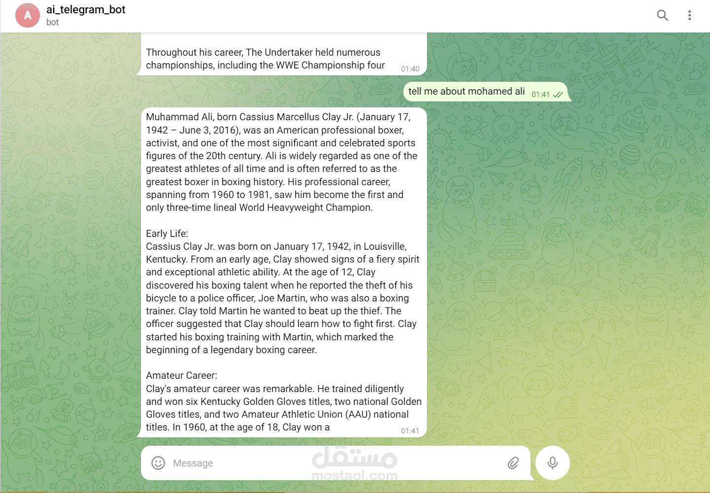 telegram ai chatbot