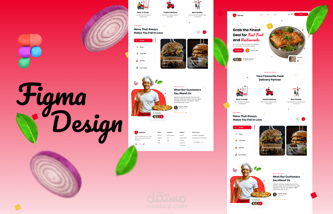 Food App Landing page