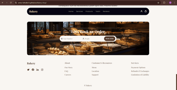 Responsive Bakery Shop