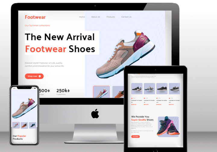 Footwear website