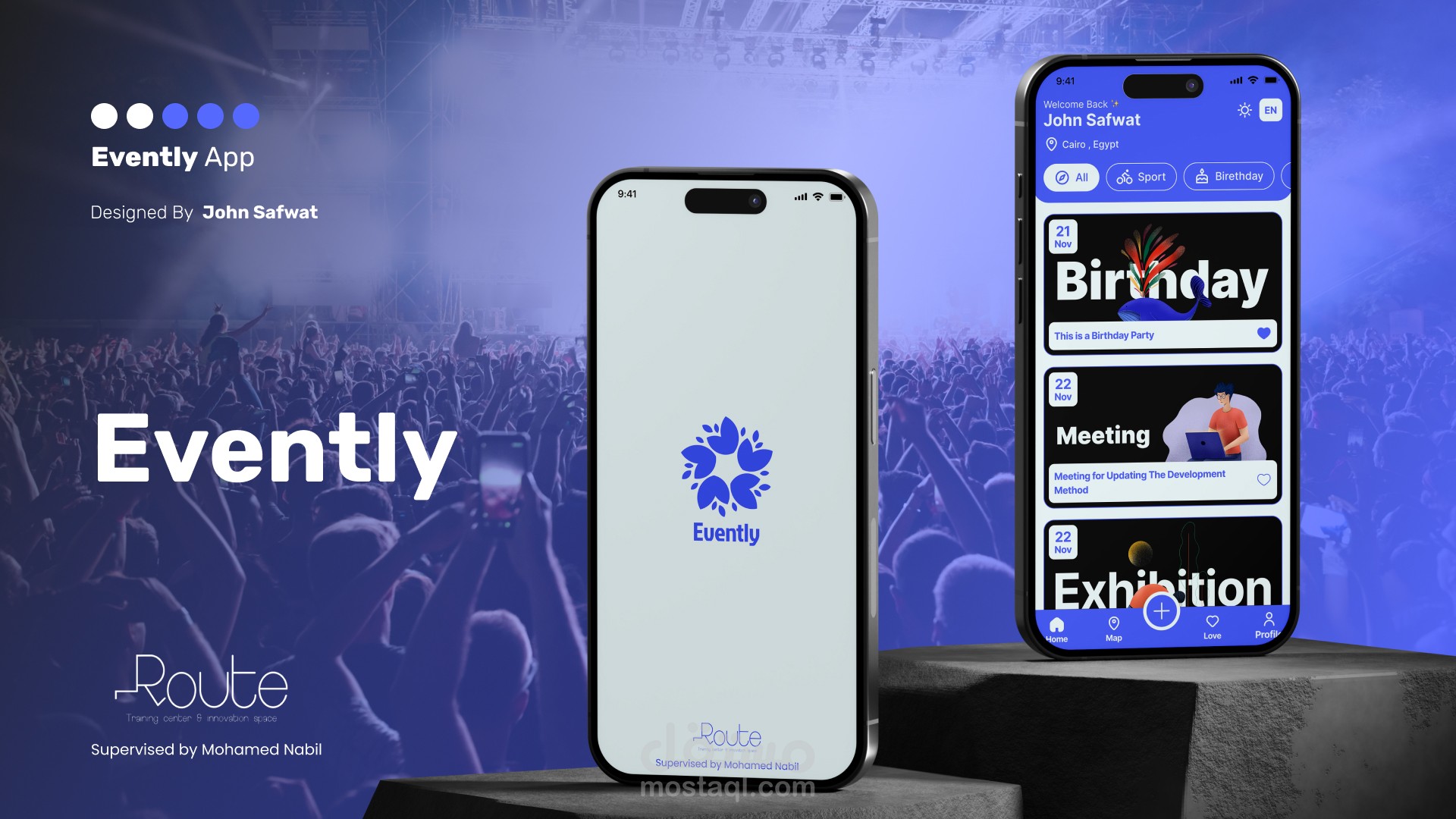 Evently: تطبيق لعرض وتنظيم الفعاليات والمؤتمرات باستخدام Flutter
