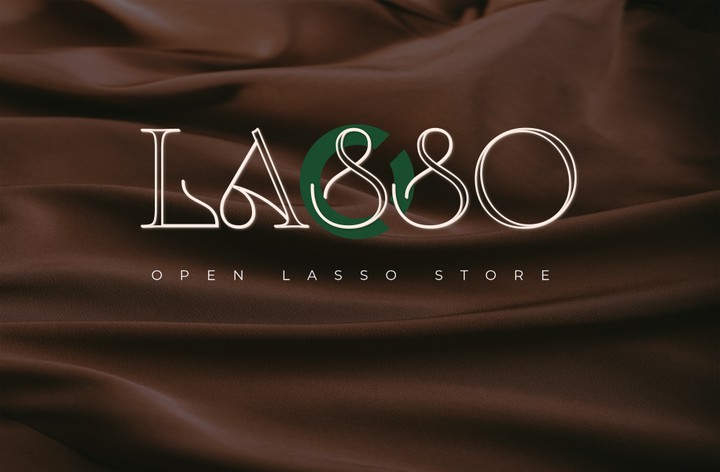 Open lasso store" fashion store logo design"