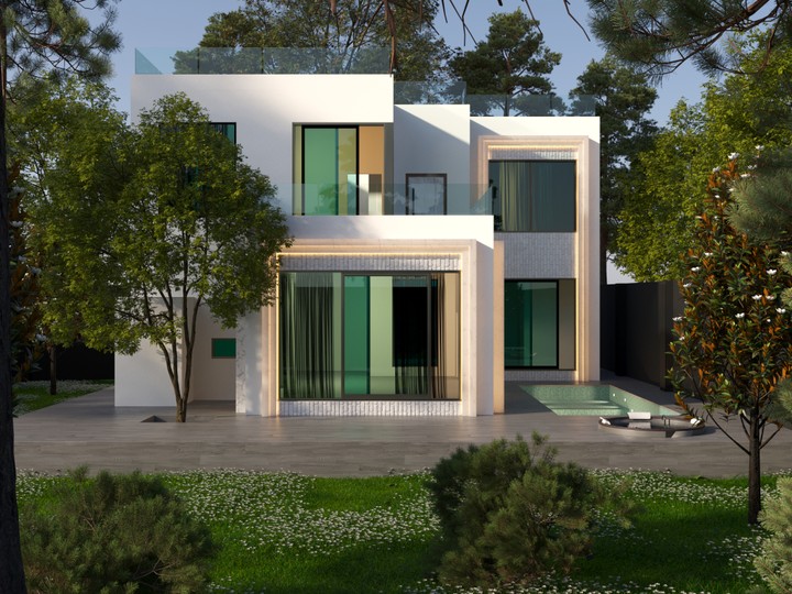 Exterior villa design