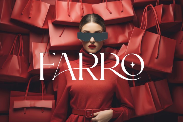 الهوية البصرية لشعار بوتيك فارو Farro Boutique LOGO