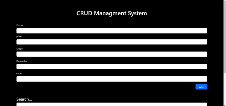 CRUD System