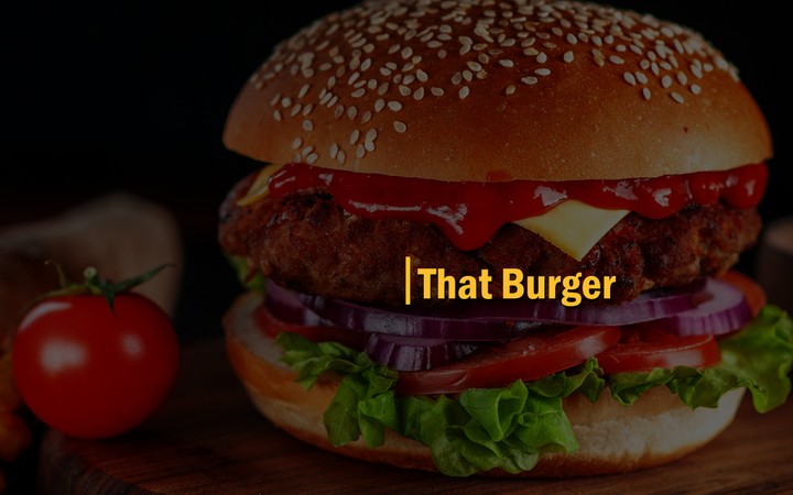 تصميم شعار مطعم That Burger