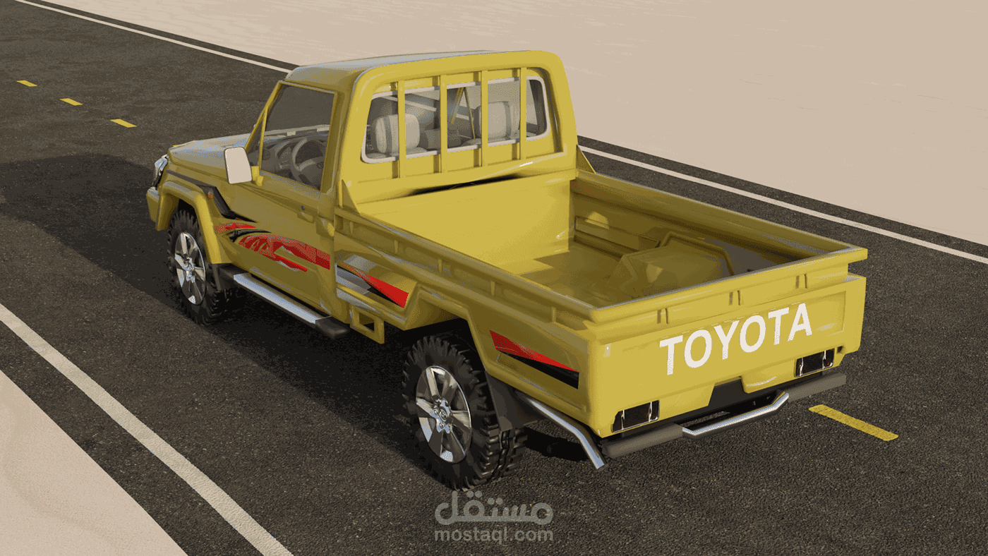 تصميم سيارة Toyota Land Cruiser