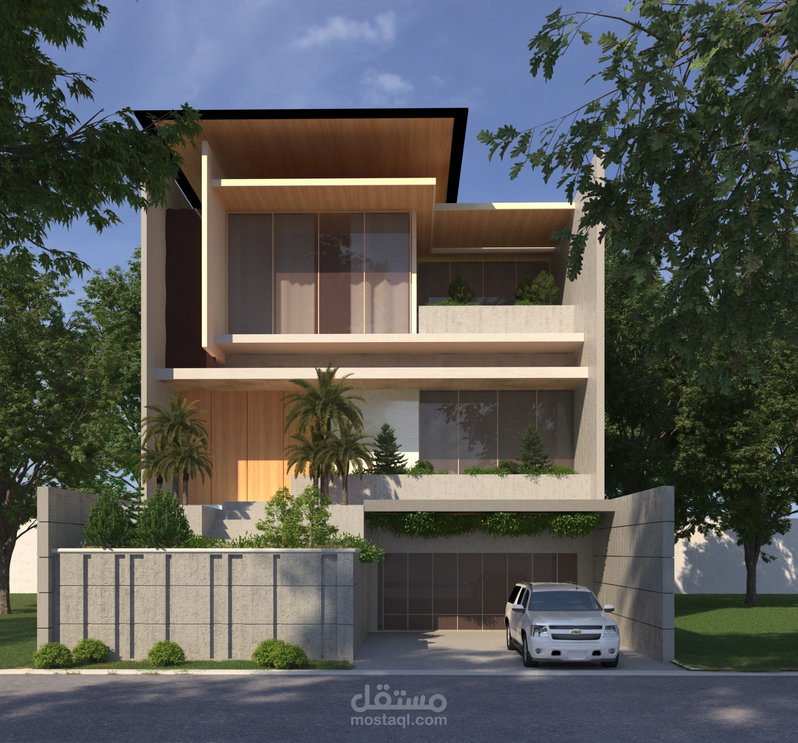 تصميم واجهات خارجية 3D max