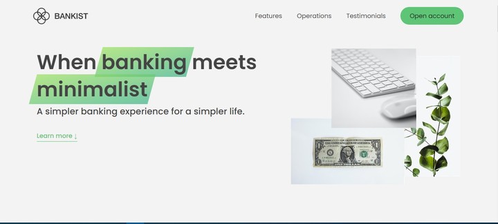 Bank website