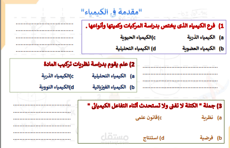 كتابة وتنسيق وعمل لوجو لملف مادة الكيمياءعلى برنامج البوربوينت