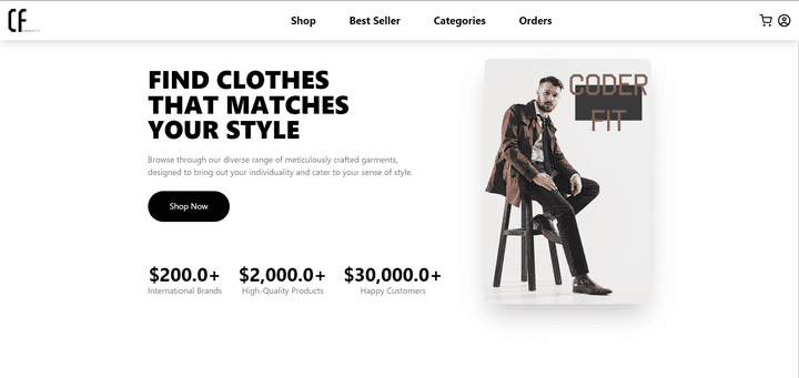 Clothing Brand Web application