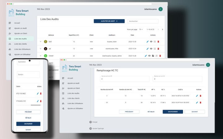 Tera Smart Building - Energy Optimization Audit Web App