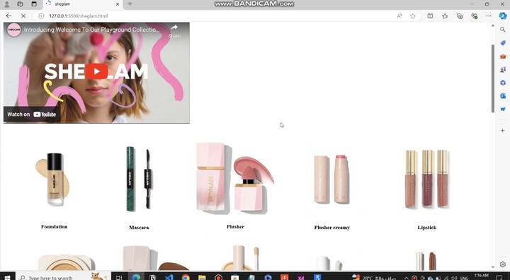 Website makeup