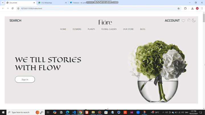 Website Flower