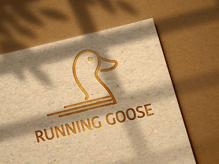 شعار لشركة Running Goose