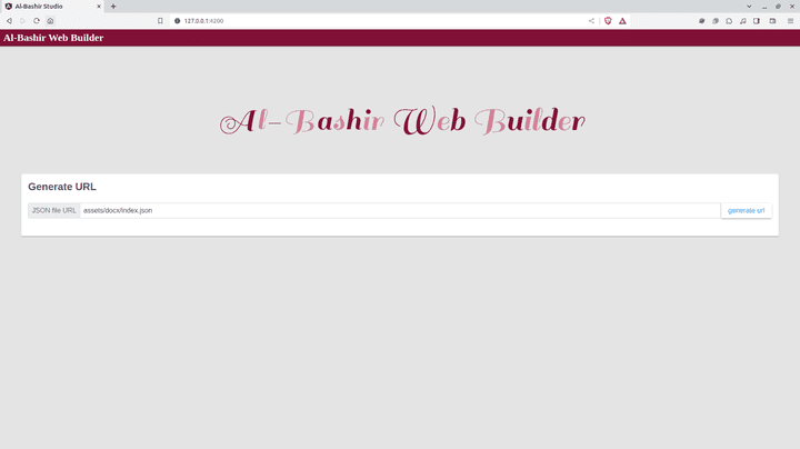 Al-Bashir Web Builder