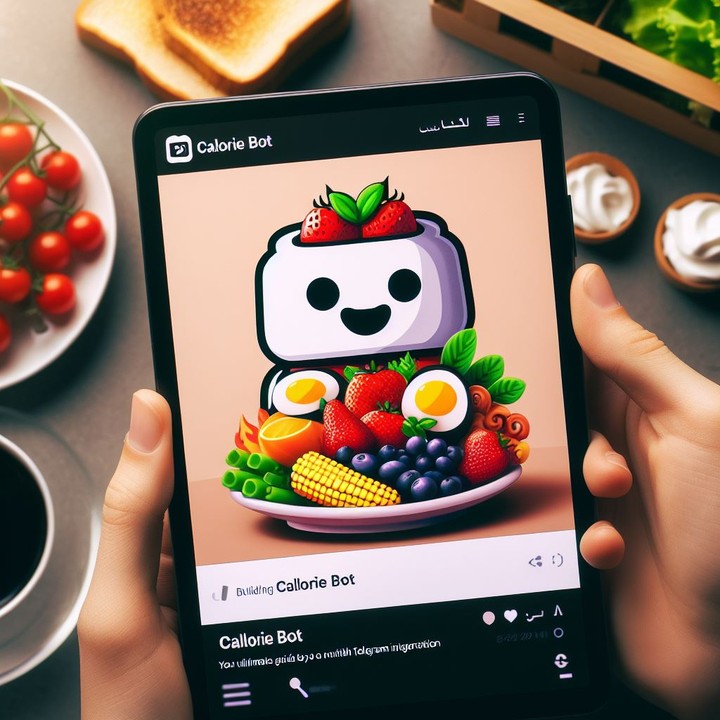 روبوت  / بوت السعرات الحرارية: بناء بوت تليغرام للتغذية مع دمج Unsplash